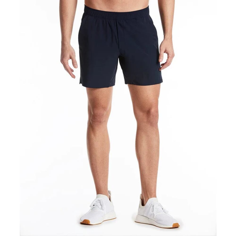 Public Rec Zero Shorts Men's‎ Size 42 Navy Blue Drawstring Vented Elastic Waist
